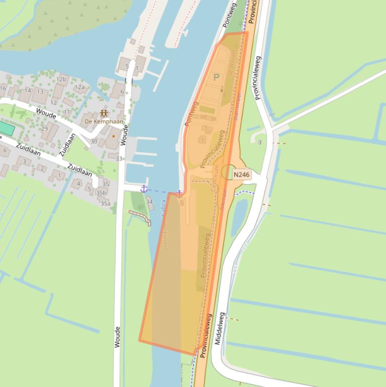 Kaart van postcodegebied 1489NA.