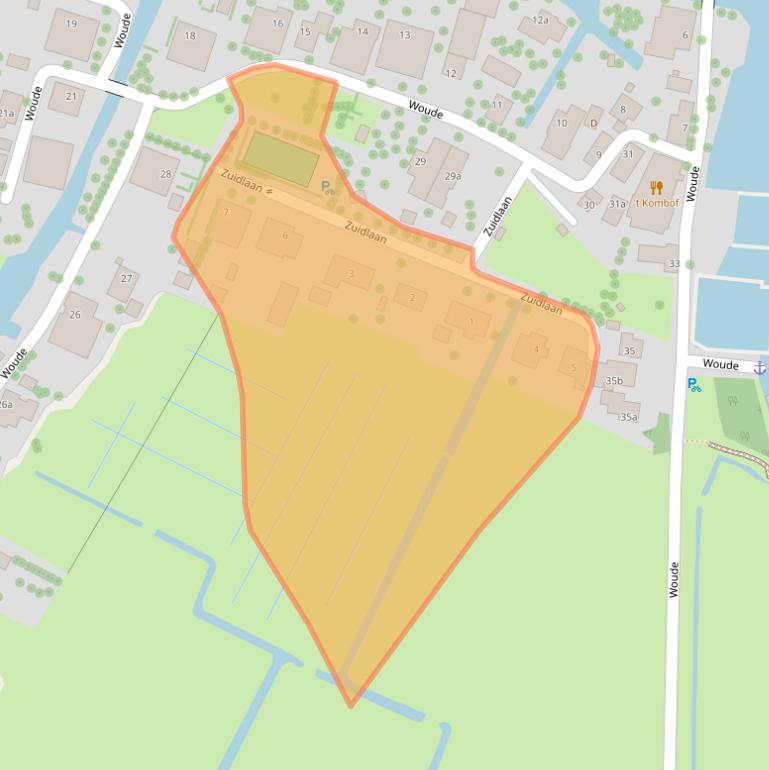 Kaart van postcodegebied 1489ND.