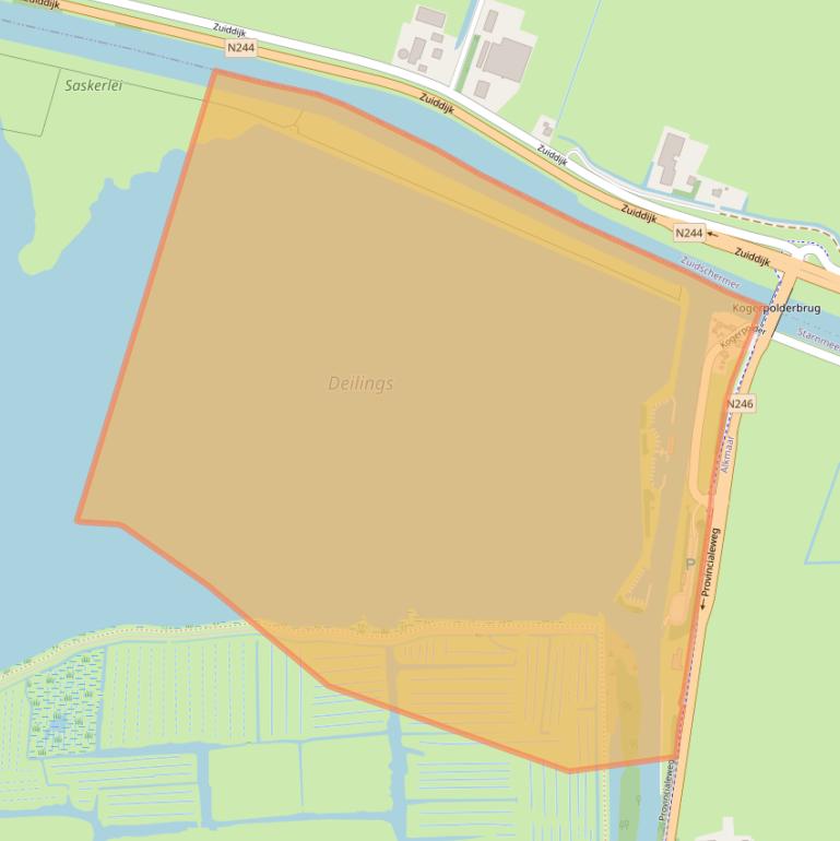 Kaart van postcodegebied 1489PG.