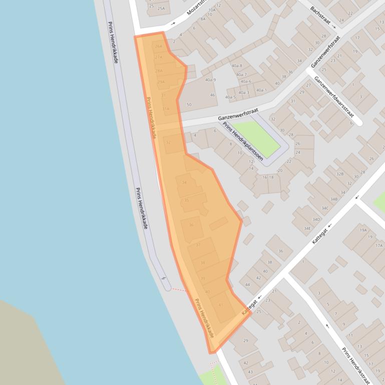 Kaart van postcodegebied 1501AC.