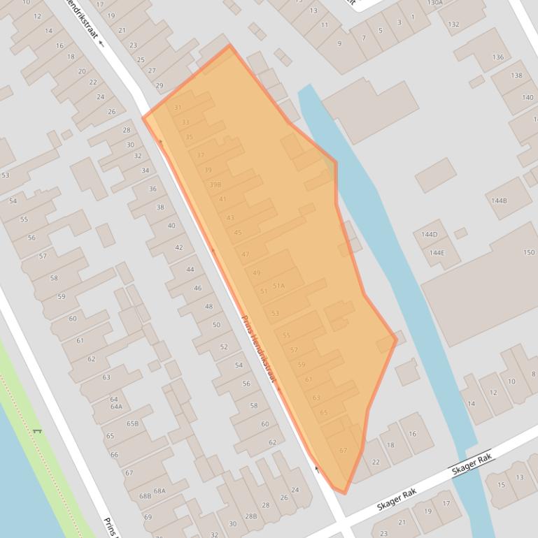 Kaart van postcodegebied 1501AN.