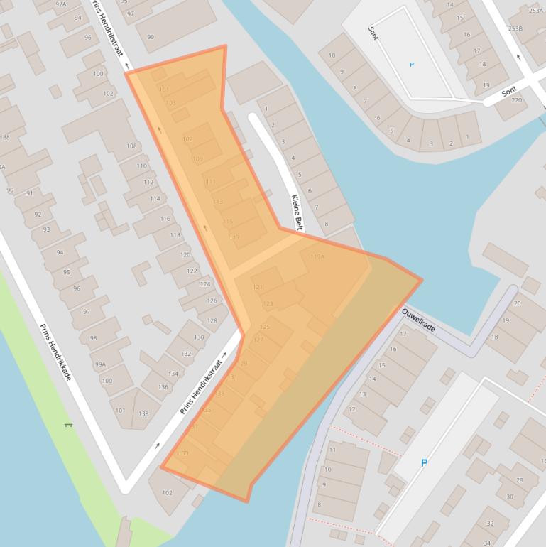 Kaart van postcodegebied 1501AR.