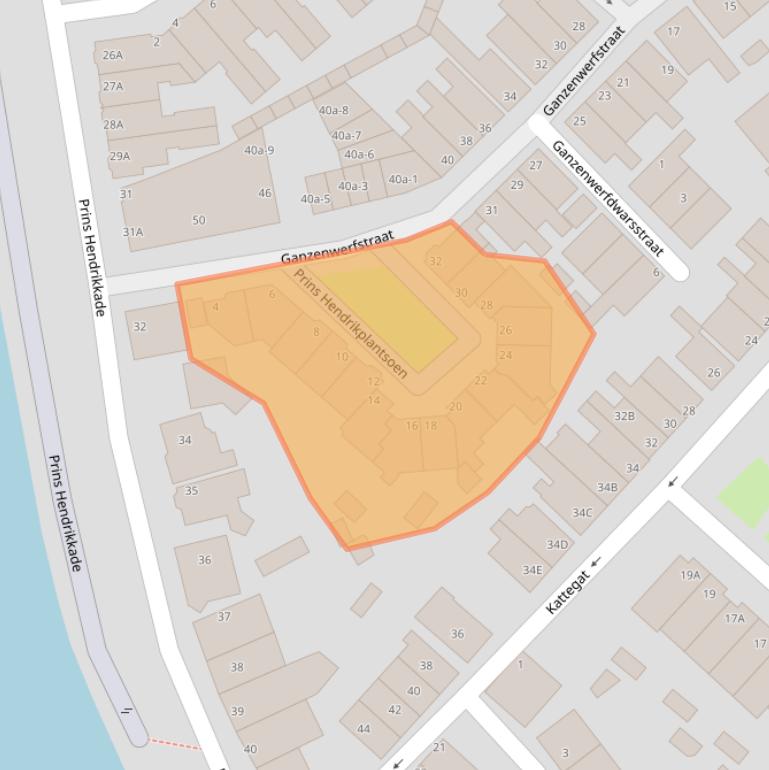 Kaart van postcodegebied 1501BM.