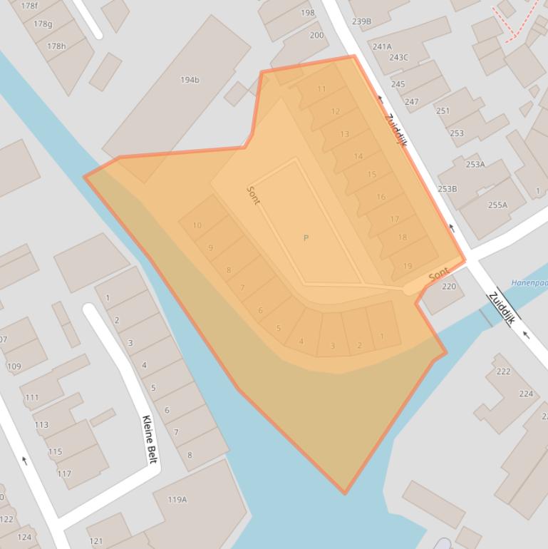 Kaart van postcodegebied 1501CV.