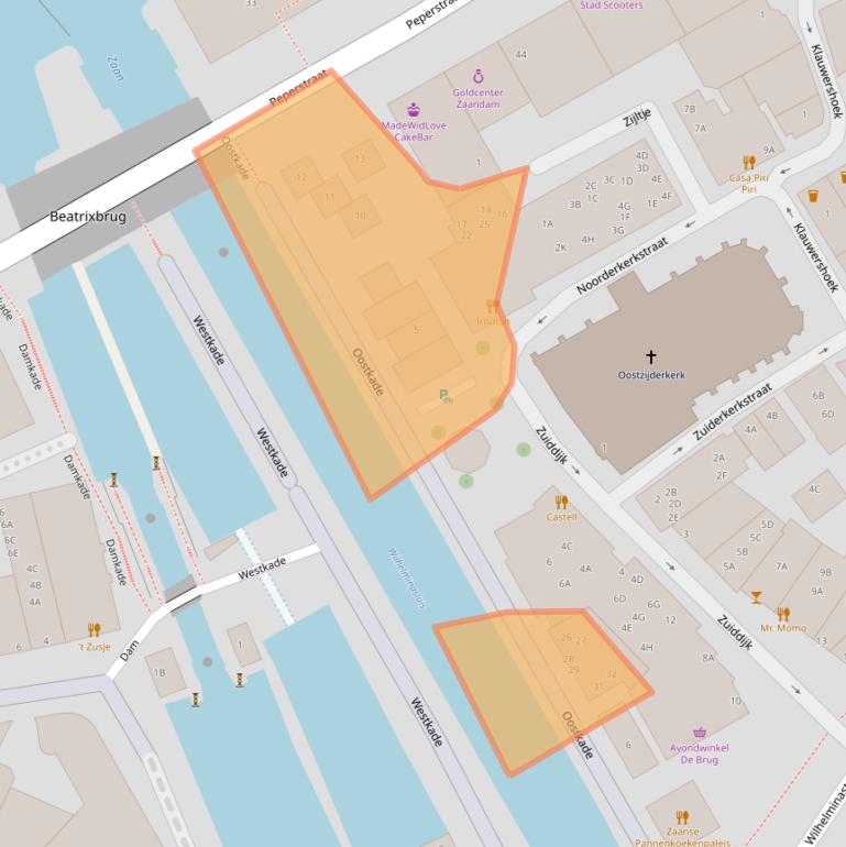 Kaart van postcodegebied 1501ND.