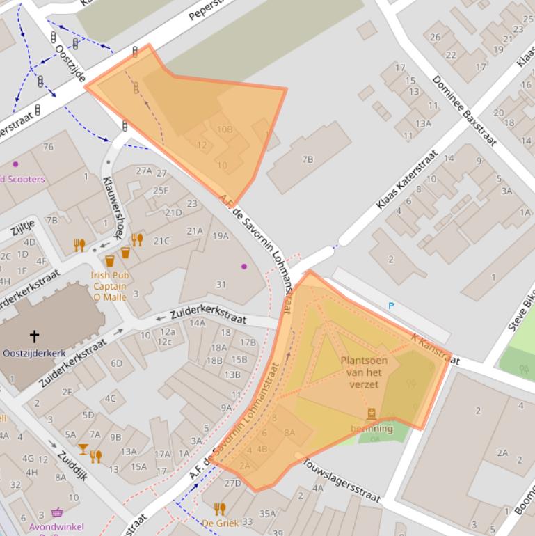 Kaart van postcodegebied 1501NH.