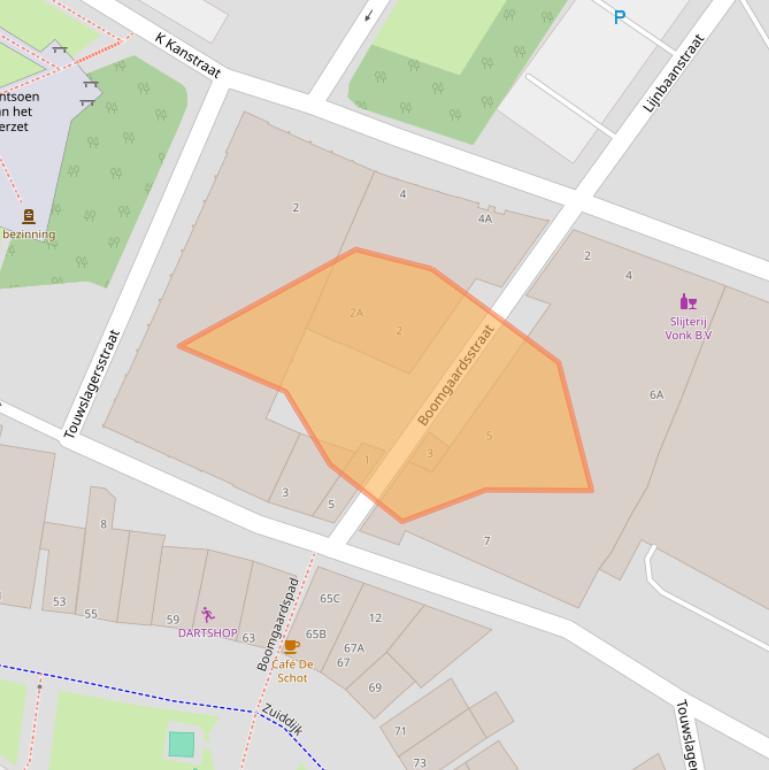 Kaart van postcodegebied 1501NM.