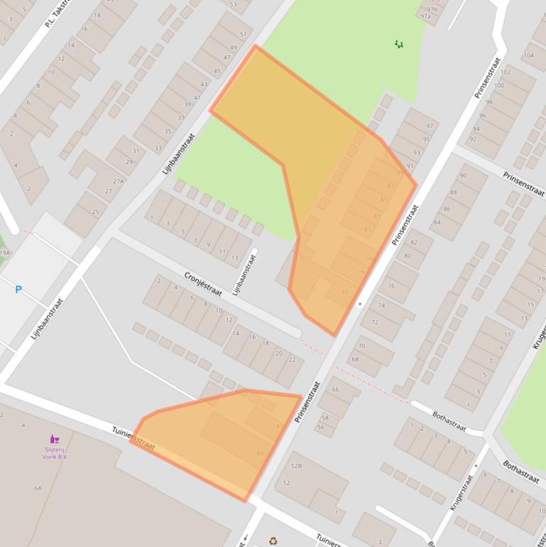 Kaart van postcodegebied 1501NS.