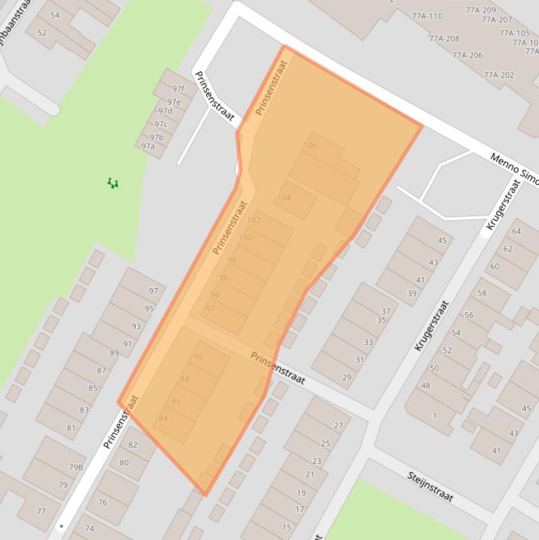 Kaart van postcodegebied 1501NW.