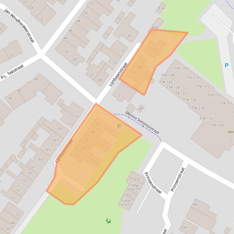 Kaart van postcodegebied 1501PD.