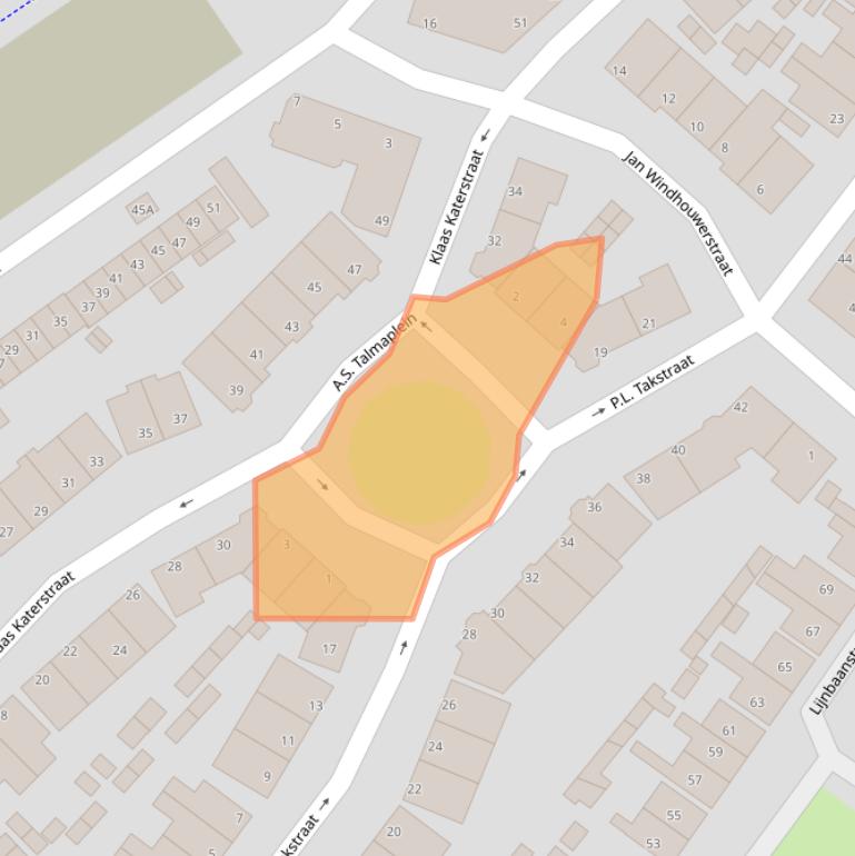 Kaart van postcodegebied 1501PK.