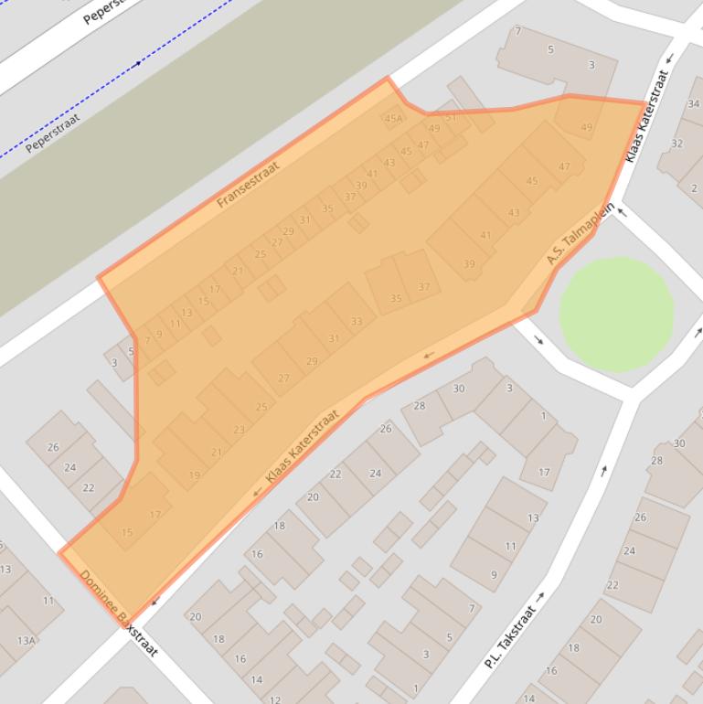 Kaart van postcodegebied 1501PM.