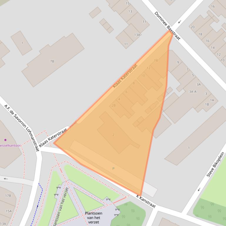 Kaart van postcodegebied 1501PP.