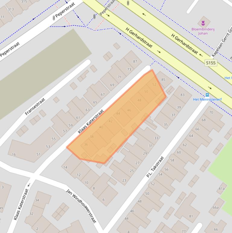 Kaart van postcodegebied 1501PS.