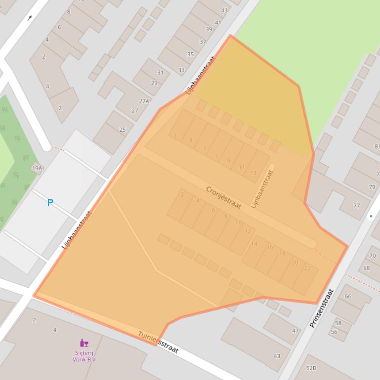 Kaart van postcodegebied 1501PW.