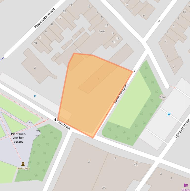 Kaart van postcodegebied 1501PX.