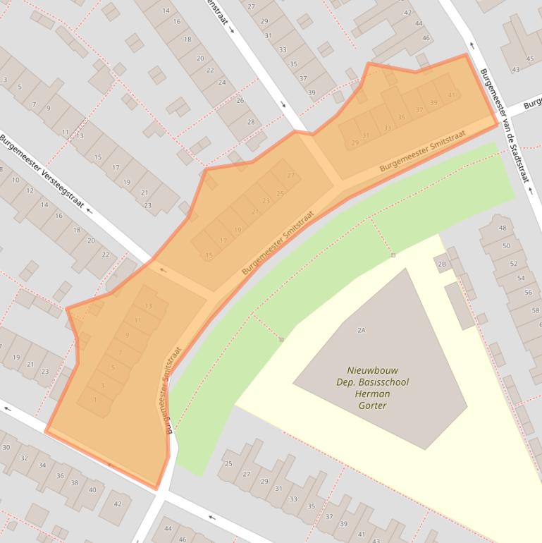 Kaart van postcodegebied 1501RN.