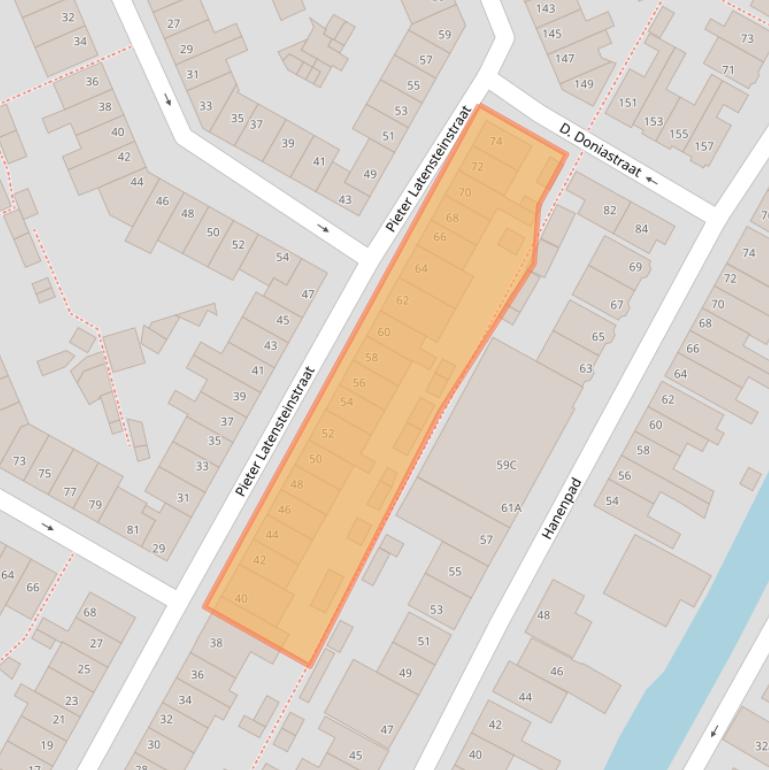 Kaart van postcodegebied 1501VH.