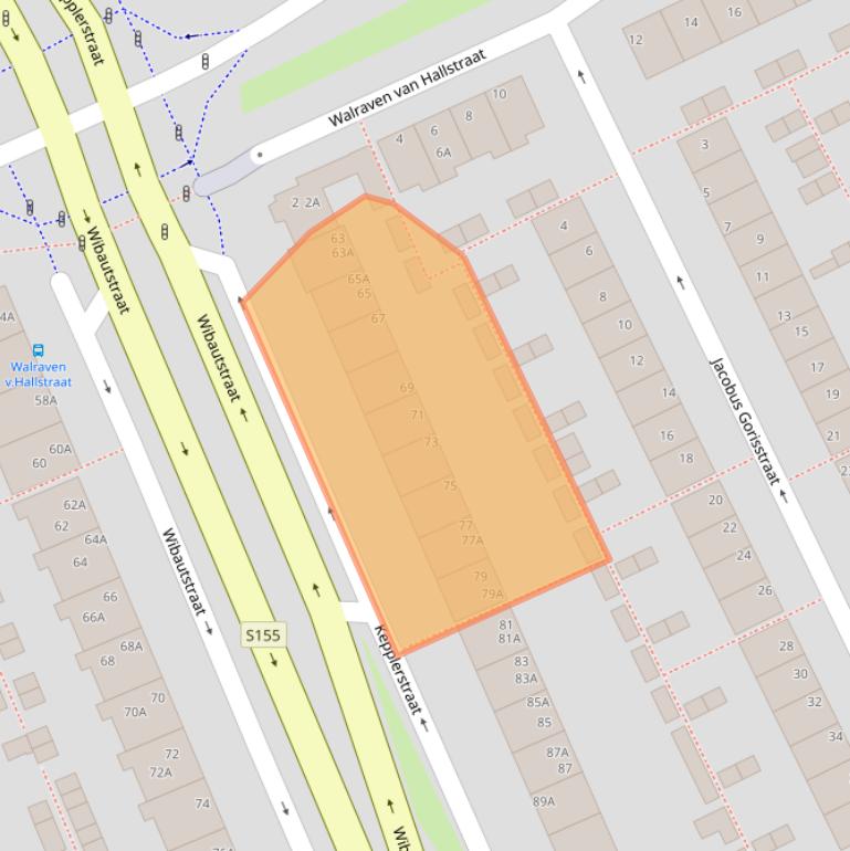 Kaart van postcodegebied 1501XD.