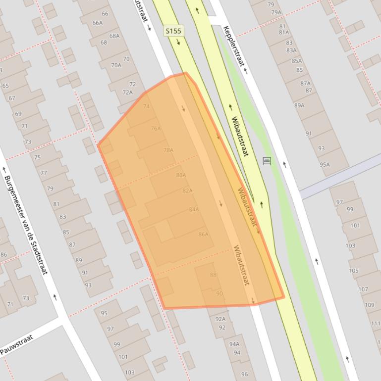 Kaart van postcodegebied 1501XN.