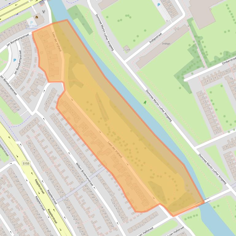 Kaart van postcodegebied 1501ZB.