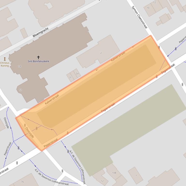 Kaart van postcodegebied 1502AE.