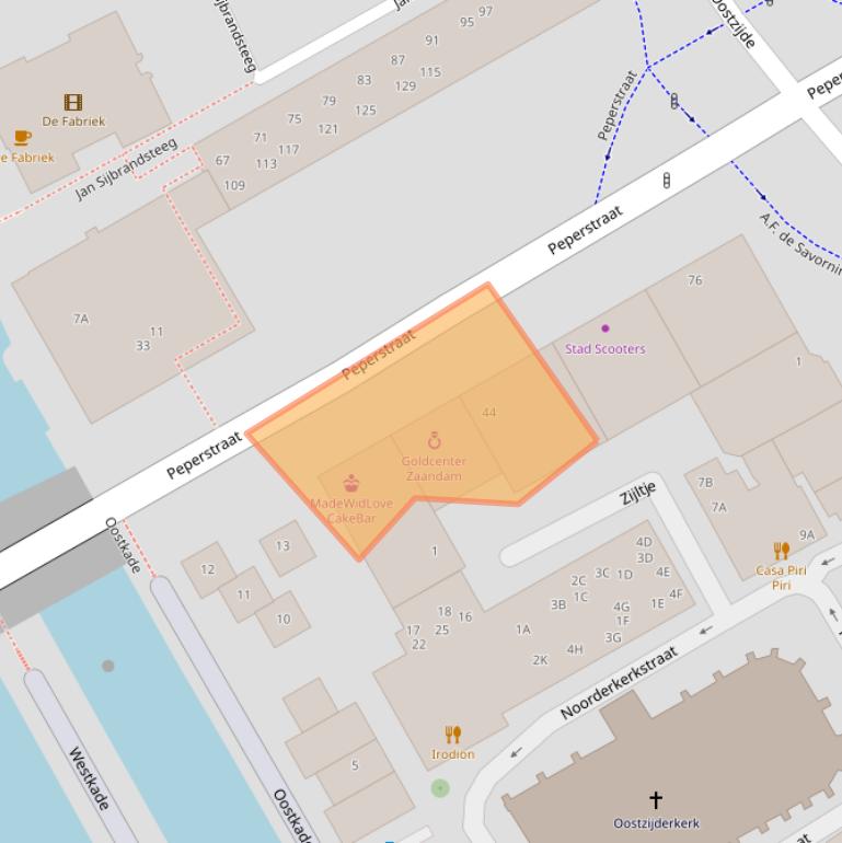 Kaart van postcodegebied 1502AH.