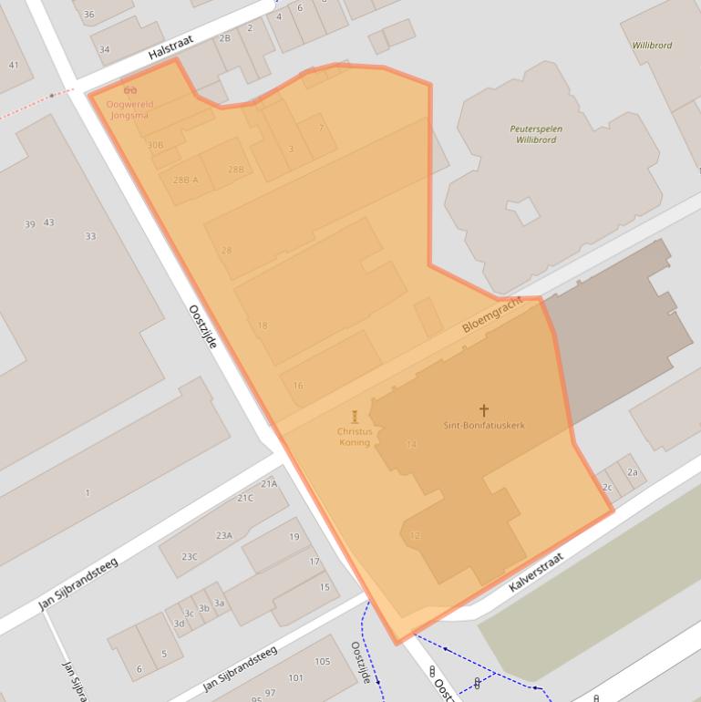 Kaart van postcodegebied 1502BG.