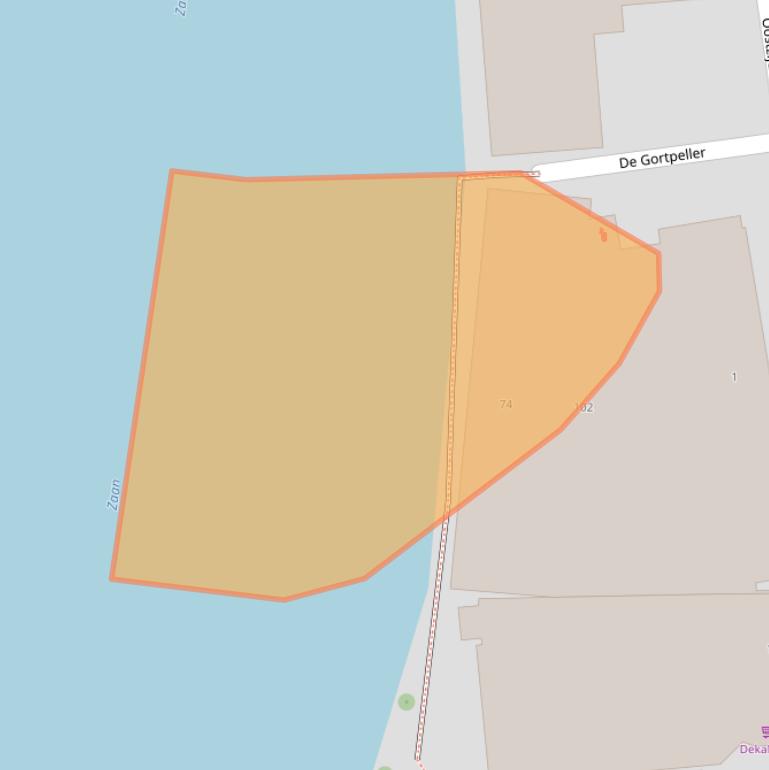 Kaart van postcodegebied 1502BT.