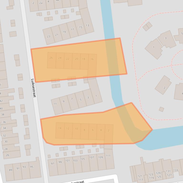 Kaart van postcodegebied 1502DD.