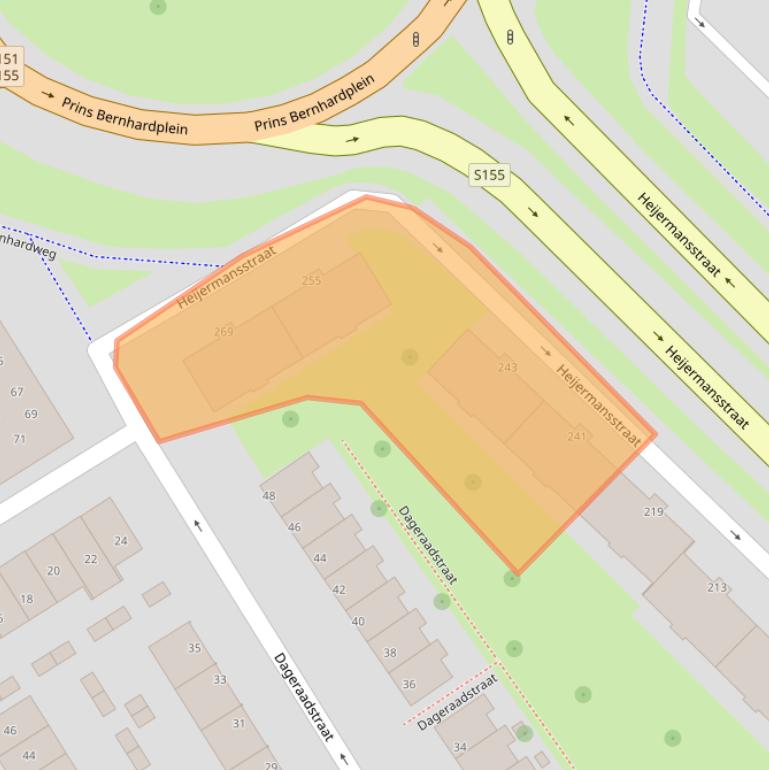 Kaart van postcodegebied 1502DM.