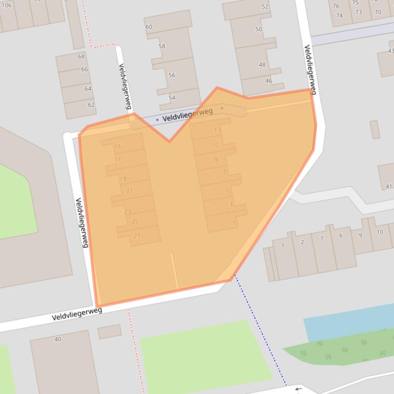 Kaart van postcodegebied 1502EG.