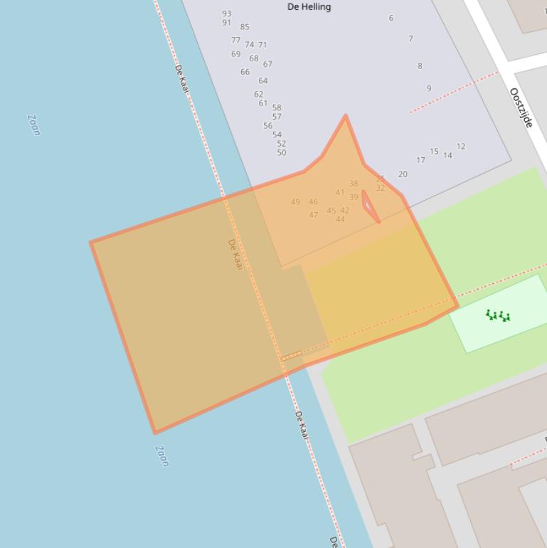 Kaart van postcodegebied 1502GC.