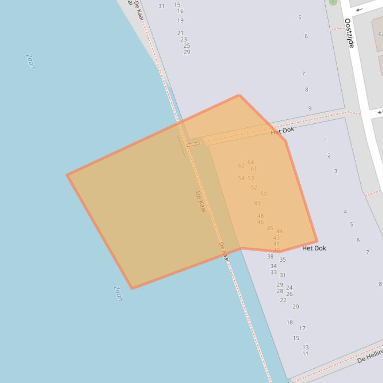 Kaart van postcodegebied 1502GK.