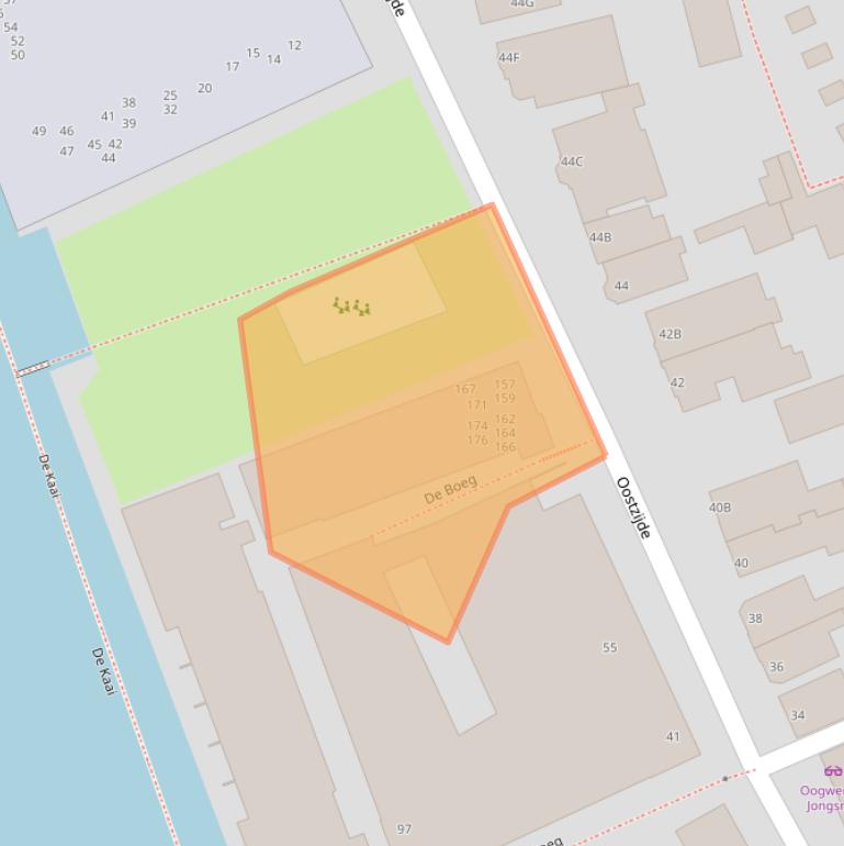 Kaart van postcodegebied 1502GZ.