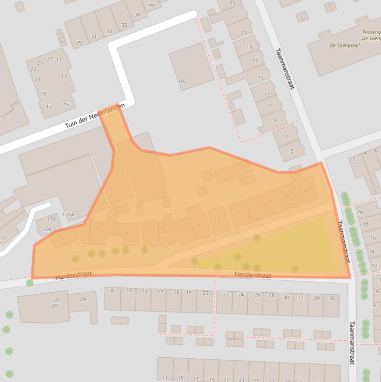 Kaart van postcodegebied 1502NB.
