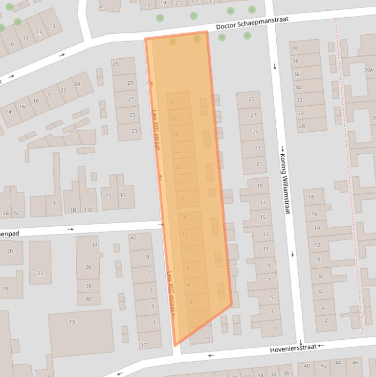 Kaart van postcodegebied 1502RE.