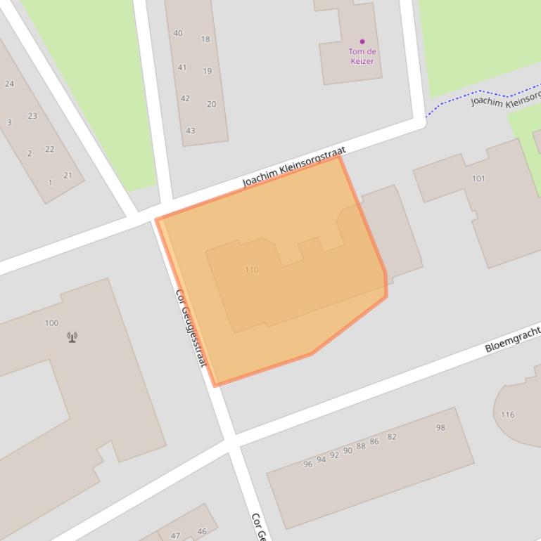 Kaart van postcodegebied 1502WT.