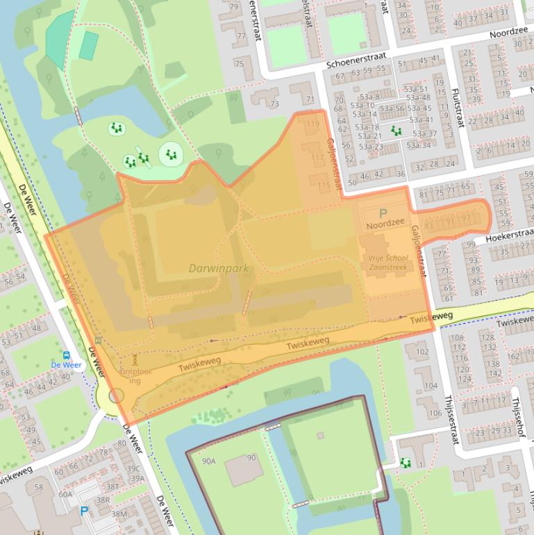 Kaart van postcodegebied 1503AR.