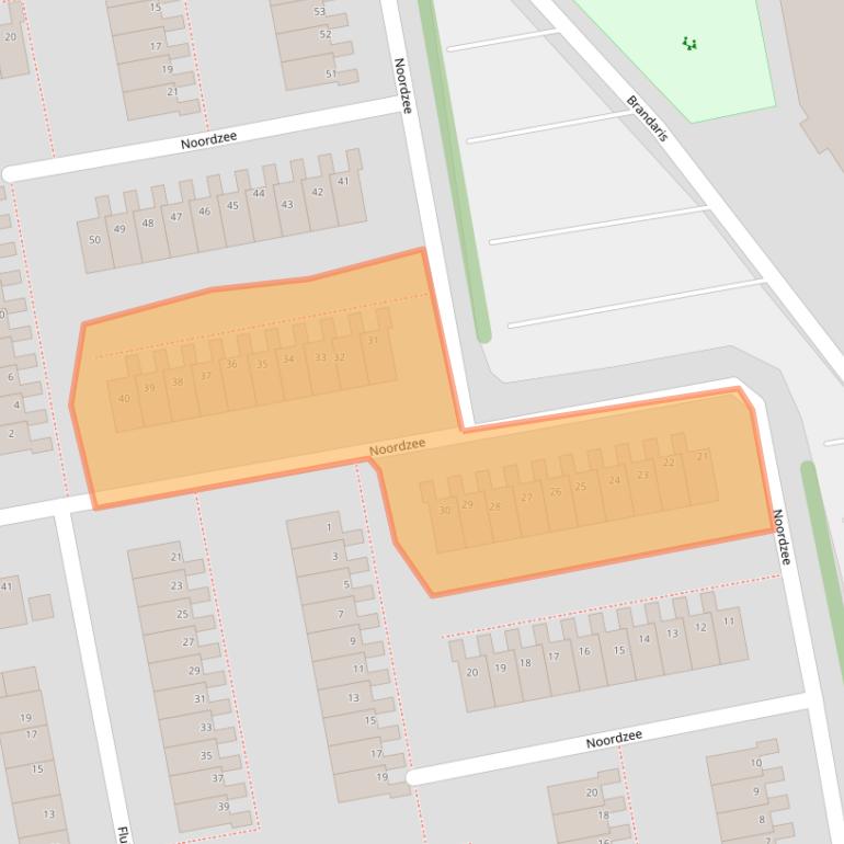Kaart van postcodegebied 1503AW.