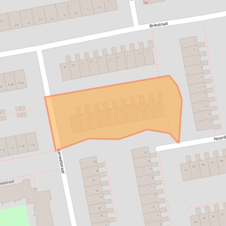 Kaart van postcodegebied 1503BG.