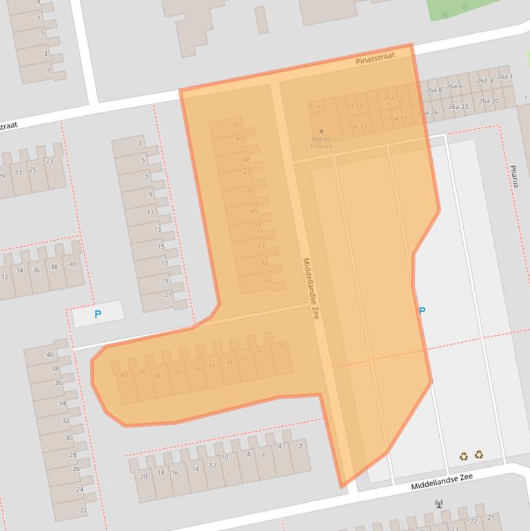 Kaart van postcodegebied 1503BZ.