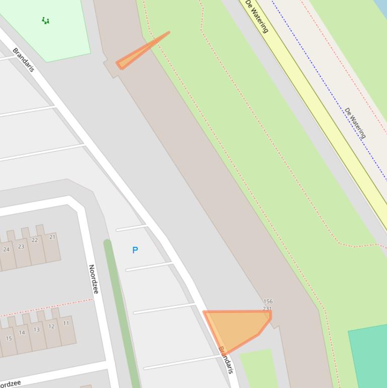 Kaart van postcodegebied 1503CC.