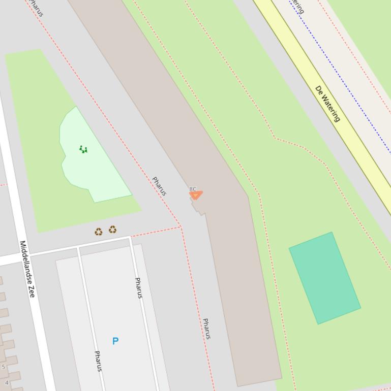 Kaart van postcodegebied 1503ED.