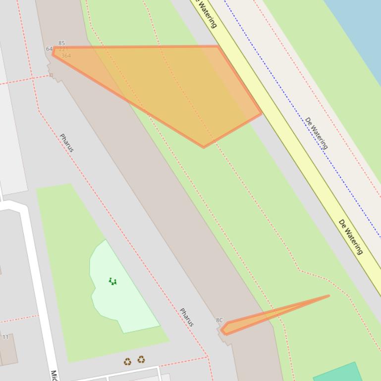 Kaart van postcodegebied 1503EE.