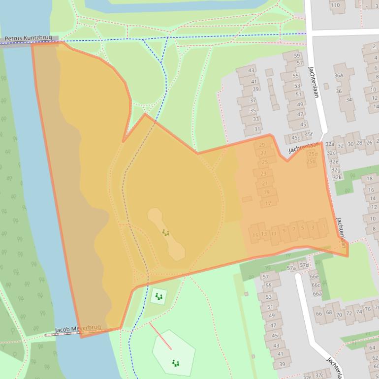 Kaart van postcodegebied 1503HJ.