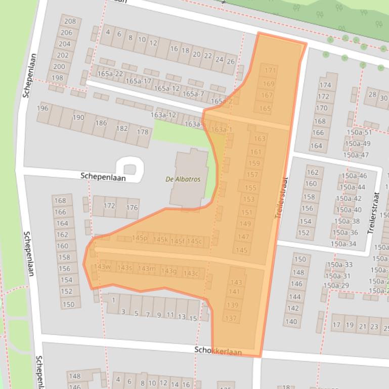 Kaart van postcodegebied 1503JG.