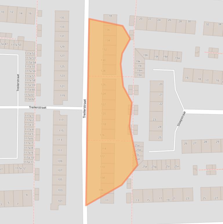 Kaart van postcodegebied 1503JL.