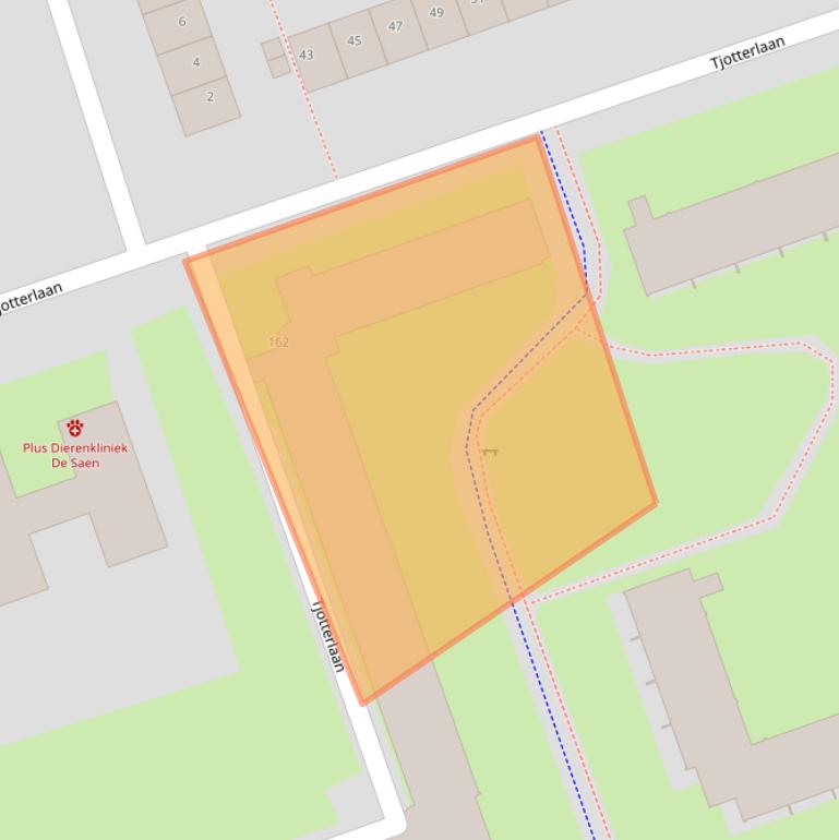 Kaart van postcodegebied 1503LD.