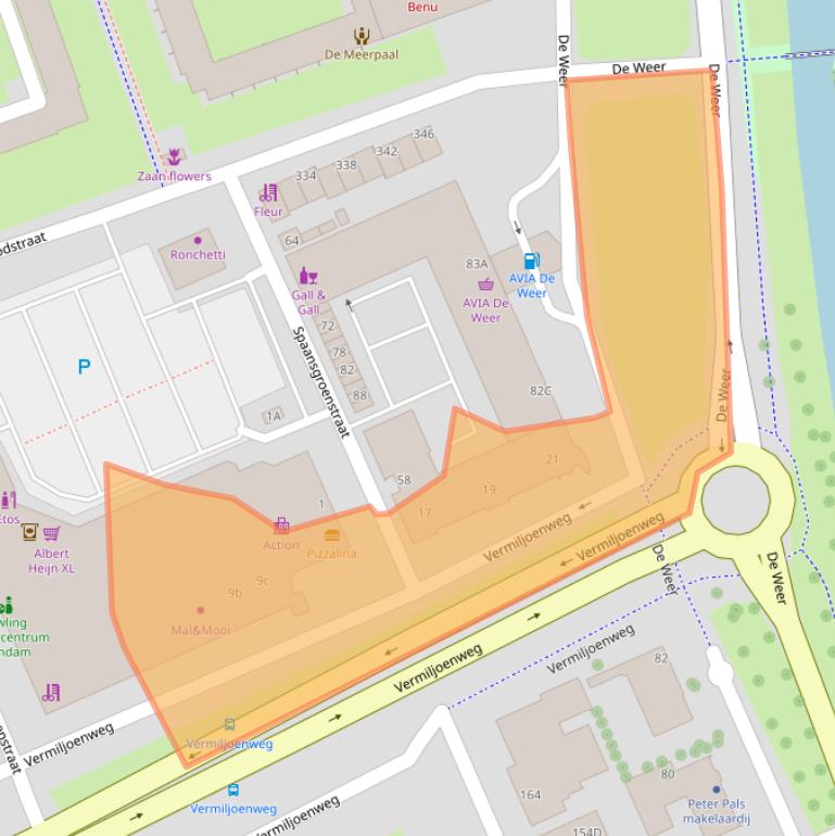 Kaart van postcodegebied 1503MN.